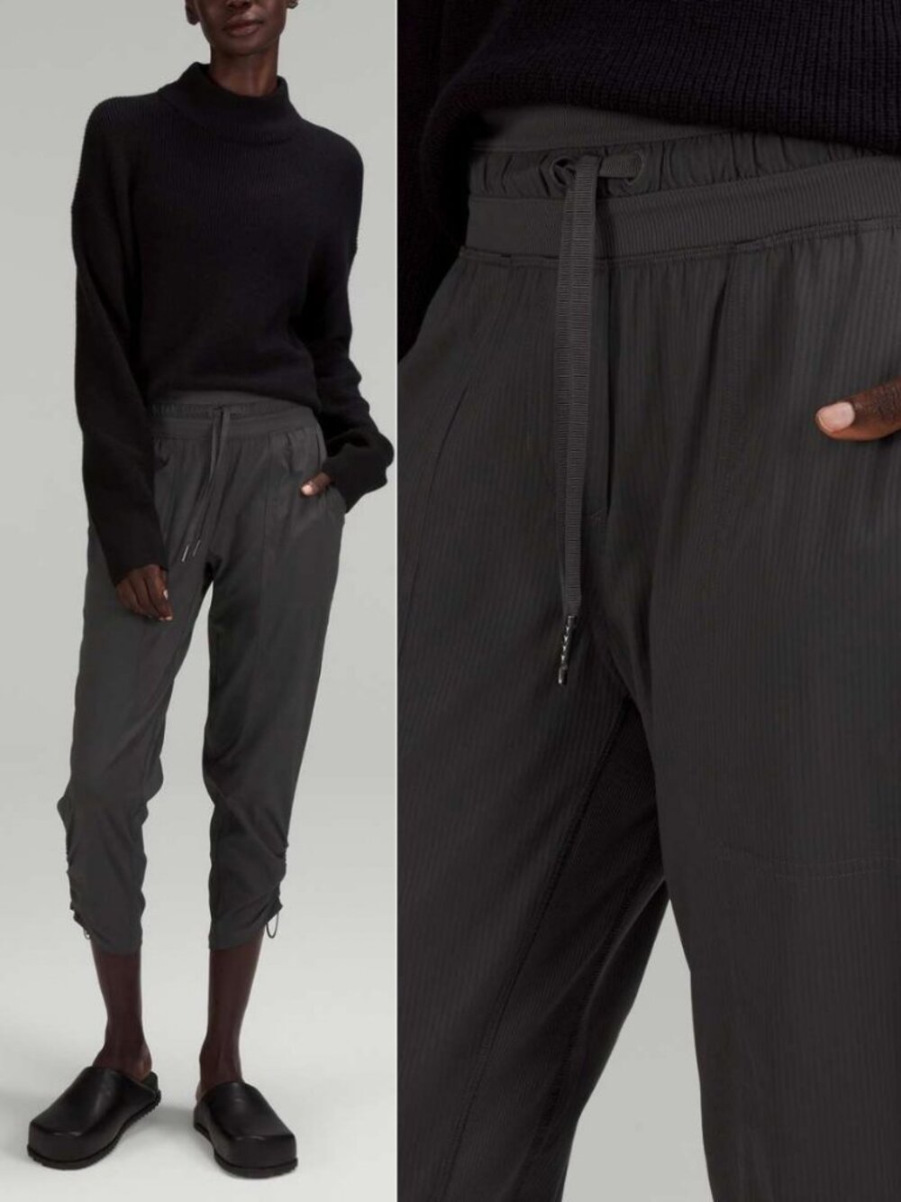 Lululemon Dance Studio Swift Crop Mid Rise Pant Graphite Grey
